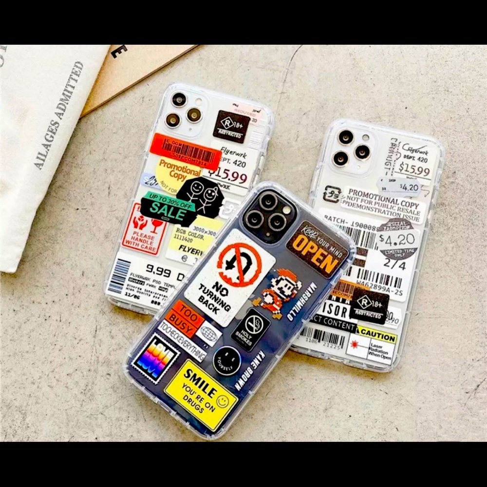 Retro Bar Code Label Phone Case For iPhone 11